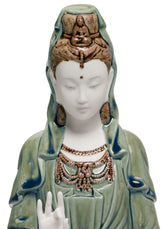 Kwan Yin Figurine, Green